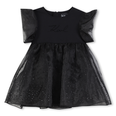 Vestido de manga curta KARL LAGERFELD KIDS GIRL
