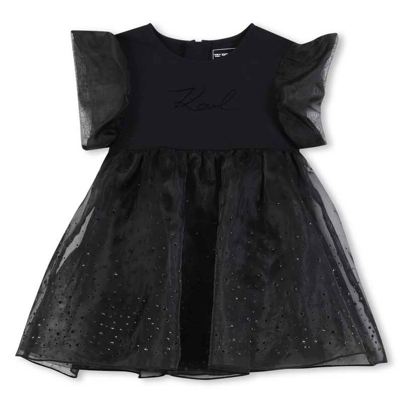 Vestido de manga curta KARL LAGERFELD KIDS 
                        GIRL
