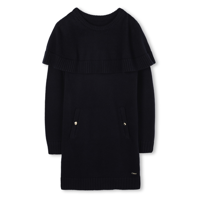 Vestido de capa de malha CHLOE 
                    GIRL