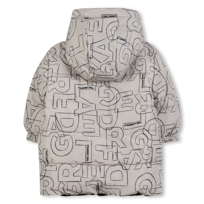 Jaqueta reversível com capuz KARL LAGERFELD KIDS BOY