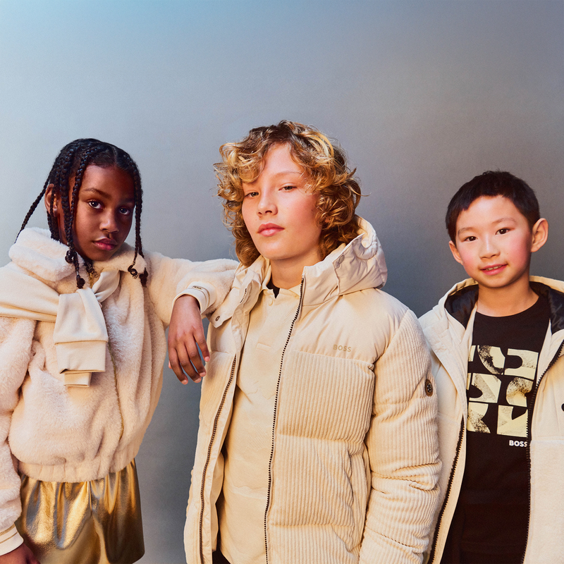 Jaqueta bimaterial BOSS 
                        BOY