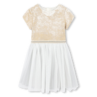 Vestido bi-mat&eacute;ria BILLIEBLUSH 
                    GIRL