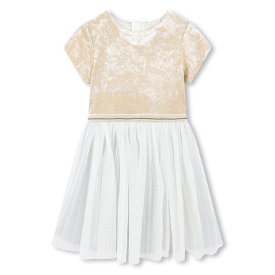 Vestido bi-mat&eacute;ria BILLIEBLUSH GIRL