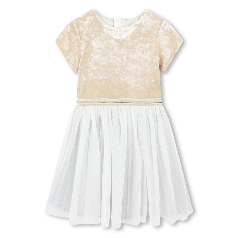 Vestido bi-mat&eacute;ria BILLIEBLUSH 
                        GIRL