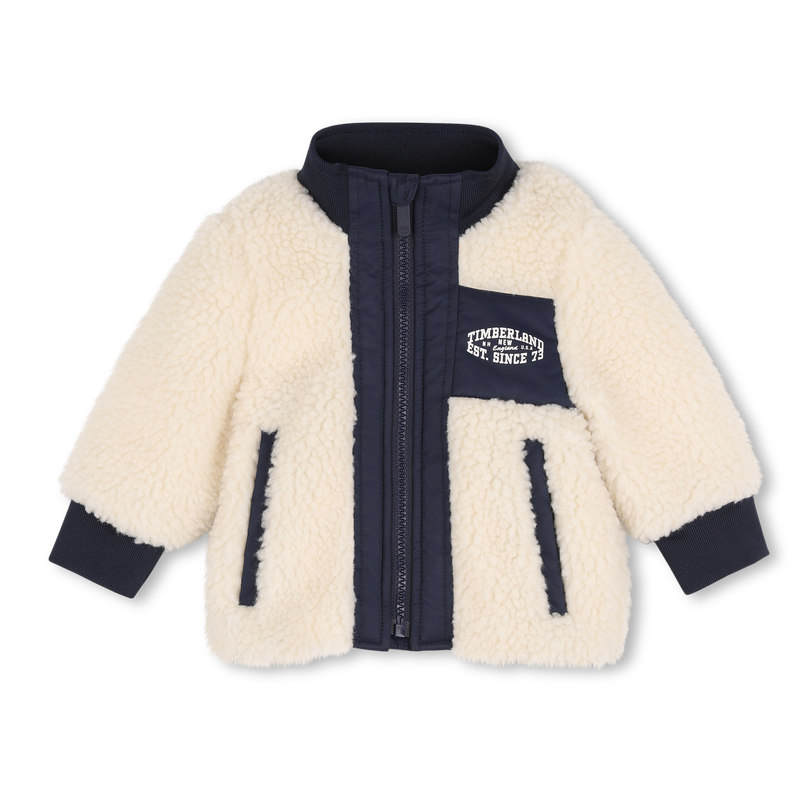 Cardigan de pel&uacute;cia de poli&eacute;ster TIMBERLAND 
                        BOY