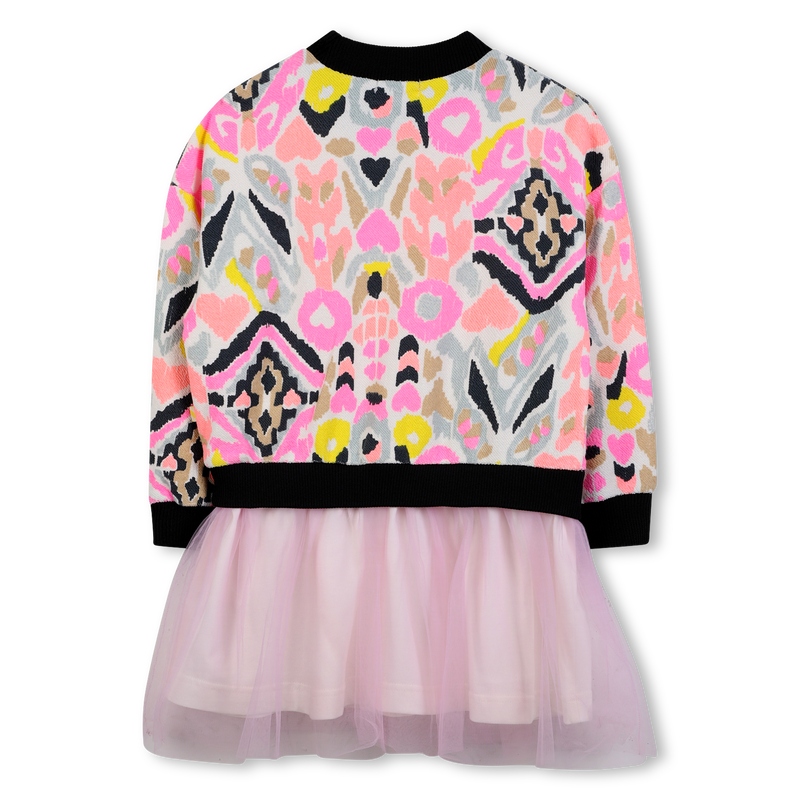Vestido bimaterial BILLIEBLUSH 
                    GIRL