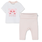 Conjunto de t-shirt e leggings BOSS 
                    GIRL