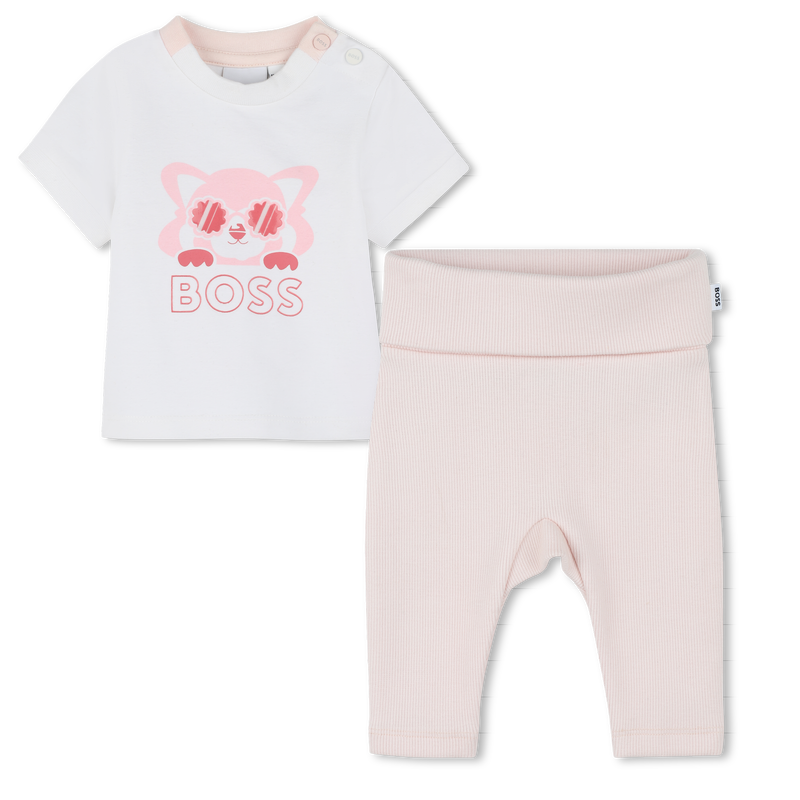 Conjunto de t-shirt e leggings BOSS 
                        GIRL