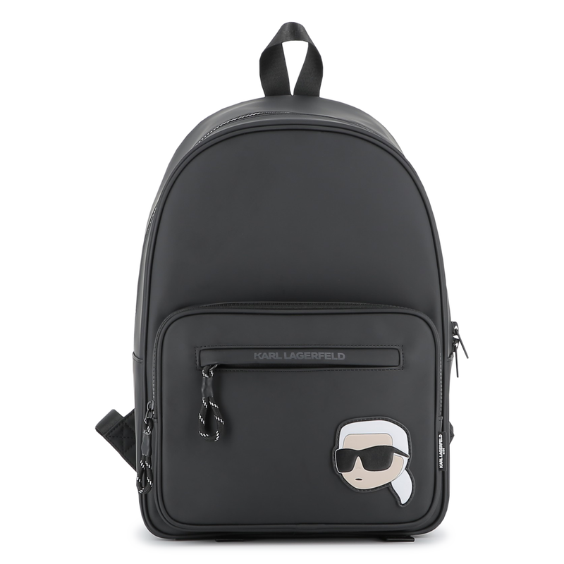 Mochila têxtil revestida com efeito de borracha KARL LAGERFELD KIDS 
                    BOY