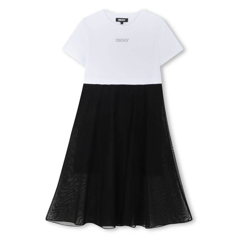 Vestido efeito 2 em 1 DKNY 
                        MENINA