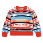 Camisola de malha jacquard KENZO KIDS 
                    GIRL