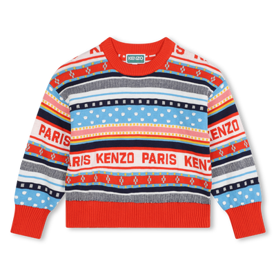 Camisola de malha jacquard KENZO KIDS GIRL