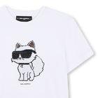 T-shirt de manga curta KARL LAGERFELD KIDS 
                    GIRL