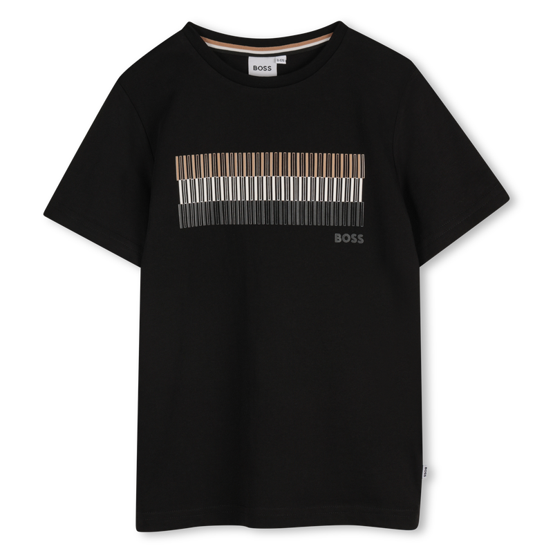 T-shirt manga curta em algod&atilde;o BOSS 
                        BOY