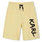 Cal&ccedil;&otilde;es bermudas de algod&atilde;o KARL LAGERFELD KIDS 
                    BOY