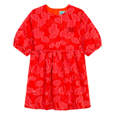 Vestido de cerim&oacute;nia com fecho KENZO KIDS GIRL