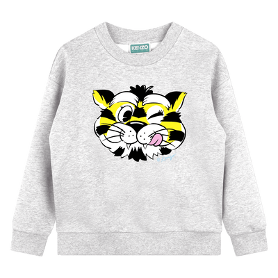 Moletom de l&atilde; KENZO KIDS UNISEX