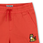 Bermudas algod&atilde;o com emblema KENZO KIDS 
                    BOY
