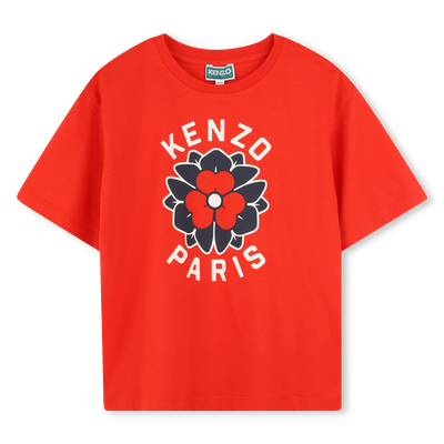 T-shirt com log&oacute;tipo estampado KENZO KIDS GIRL