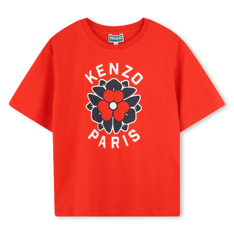 T-shirt com log&oacute;tipo estampado KENZO KIDS 
                        GIRL