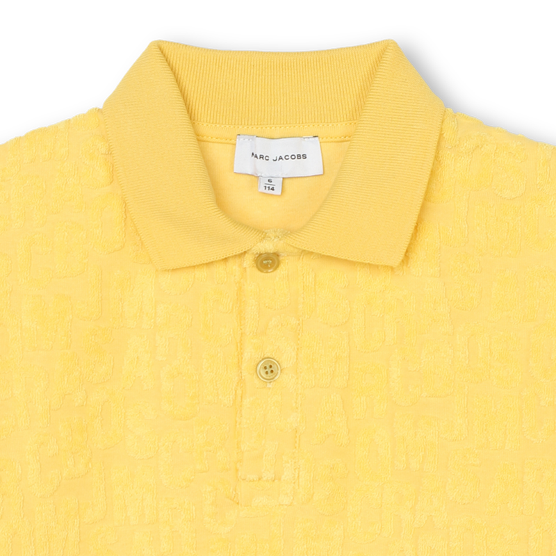 Polo de manga curta em felpa MARC JACOBS 
                    BOY