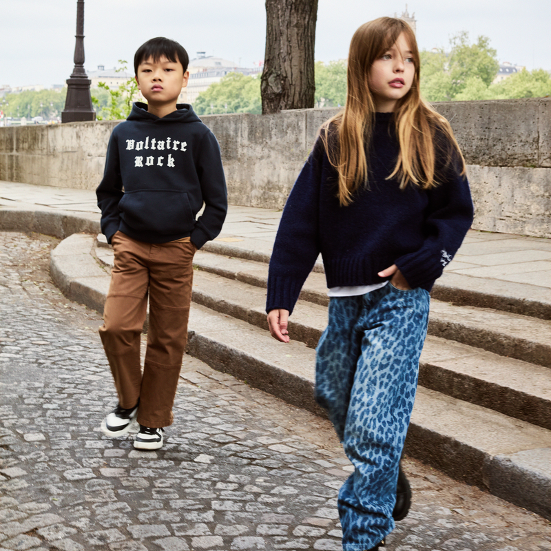 Calças de ganga com estampado de leopardo ZADIG & VOLTAIRE 
                    GIRL