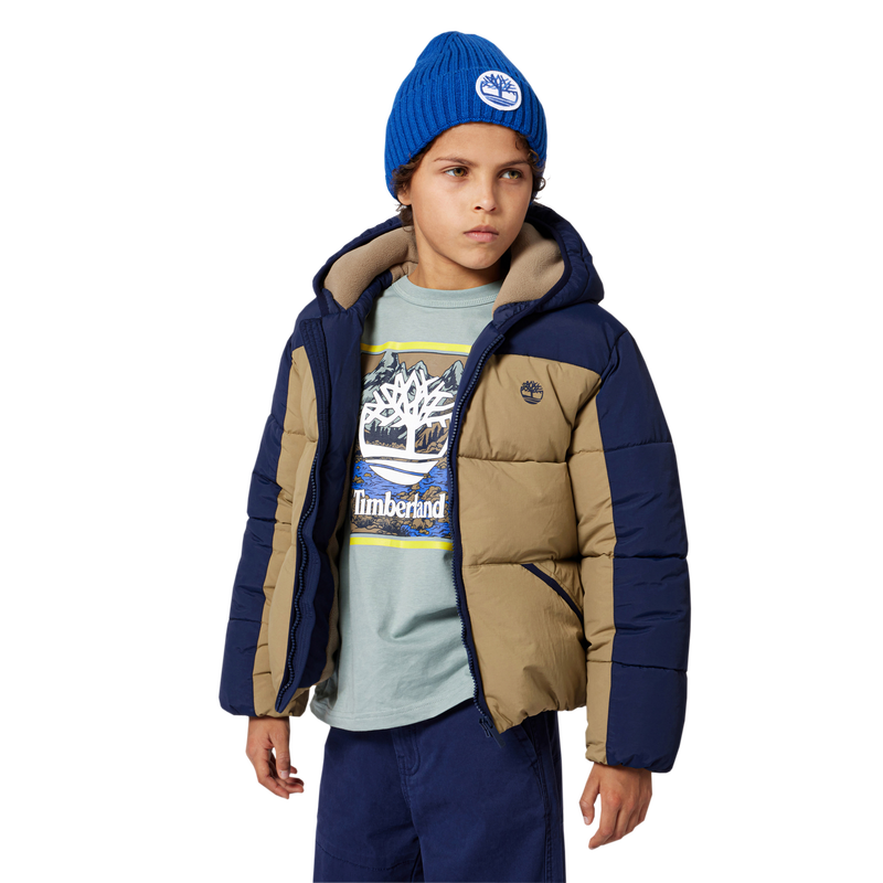Jaqueta com capuz repelente de água TIMBERLAND 
                        BOY