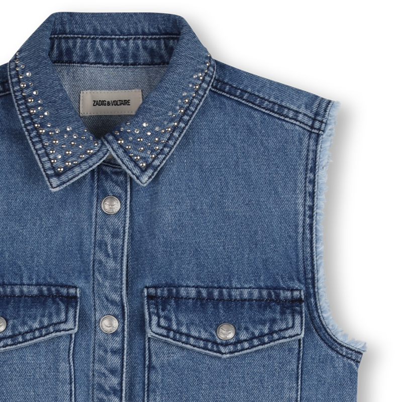 VESTIDO CAMISA SEM MANGAS ZADIG & VOLTAIRE 
                        GIRL