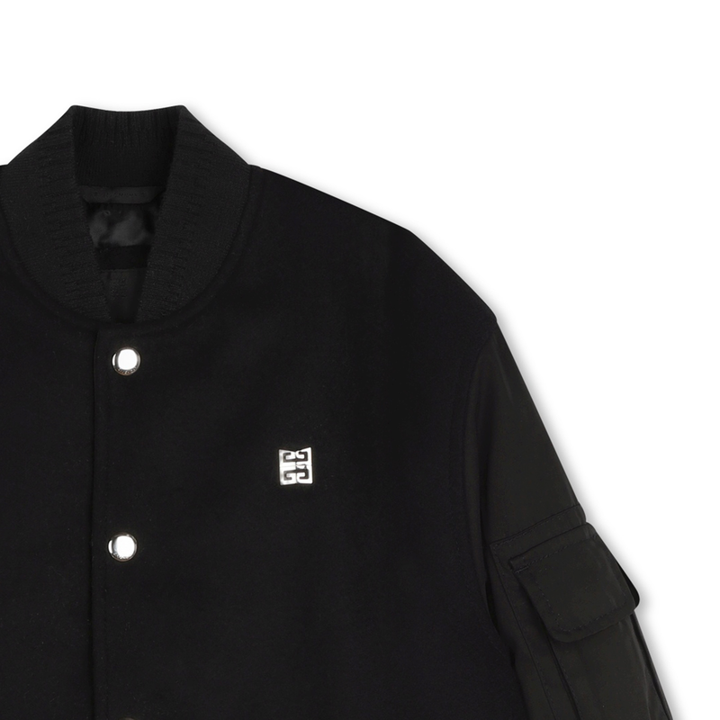 Casaco bi-matéria base bordada GIVENCHY 
                    BOY