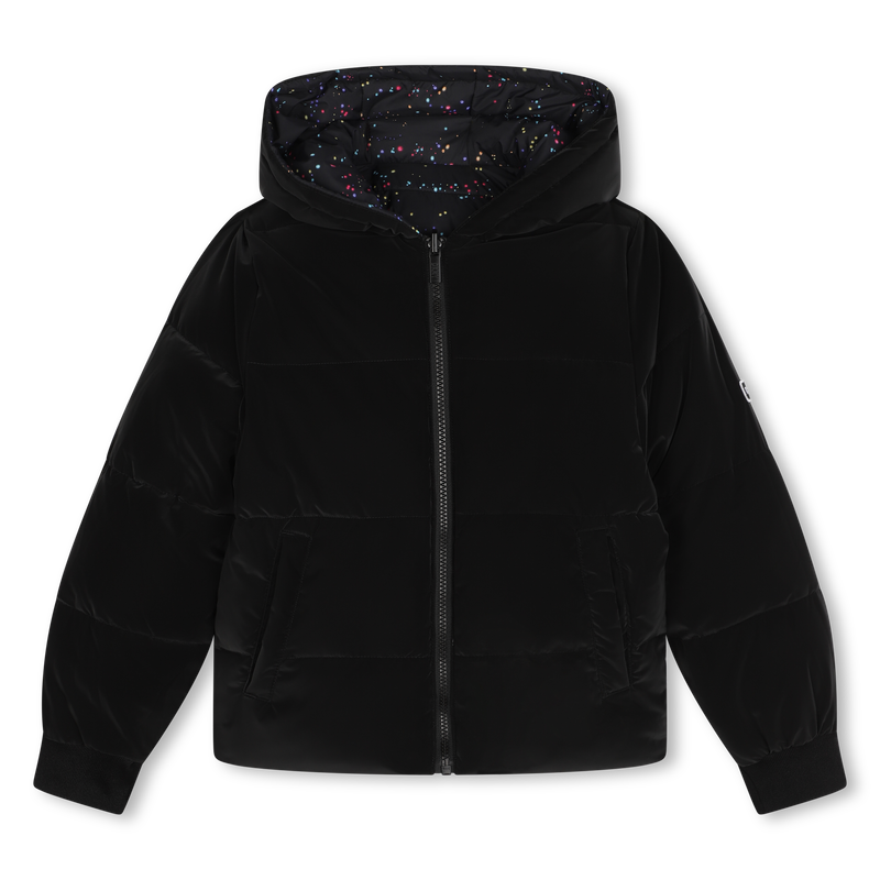 Blusão reversível com capuz DKNY 
                    GIRL