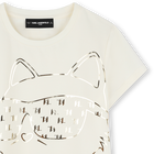 T-shirt de manga curta KARL LAGERFELD KIDS 
                    GIRL