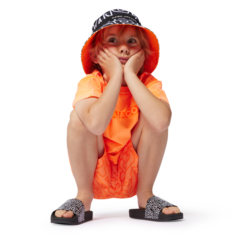 T-shirt de algod&atilde;o com bordado MARC JACOBS 
                        UNISEX