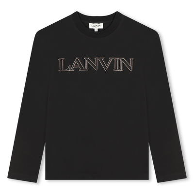 T-shirt com logo bordado LANVIN BOY