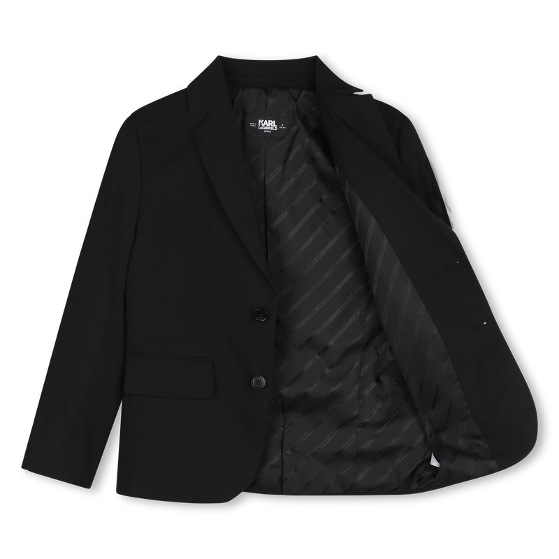 Striped Sleeved Blazer KARL LAGERFELD KIDS 
                    BOY
