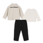 Conjunto de moletom KARL LAGERFELD KIDS 
                    MENINO