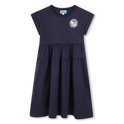Vestido com recorte na cintura KENZO KIDS GIRL