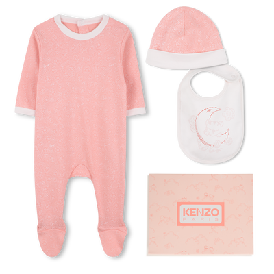 Conjunto de pijama, babador e chapéu KENZO KIDS GIRL