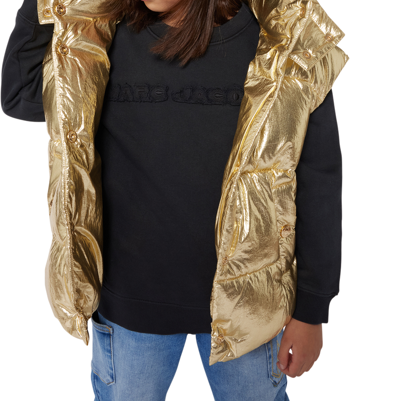 Blus&atilde;o acolchoado sem mangas MARC JACOBS 
                        GIRL