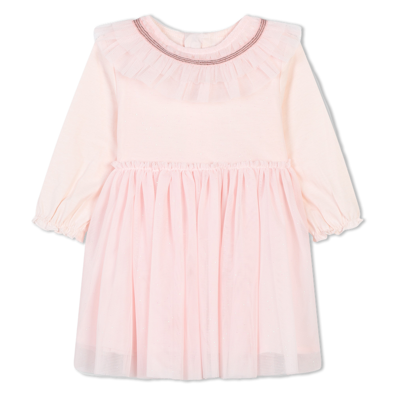 Ruffled Neckline Dress CARREMENT BEAU 
                    GIRL