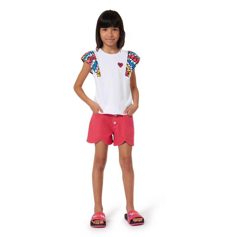 T-shirt manga curta de algodão SONIA RYKIEL 
                    GIRL