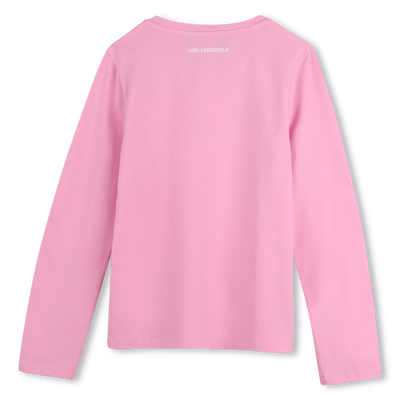 Camiseta de manga longa KARL LAGERFELD KIDS MENINA