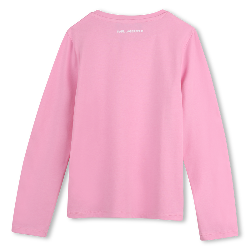 Camiseta de manga longa KARL LAGERFELD KIDS 
                        MENINA