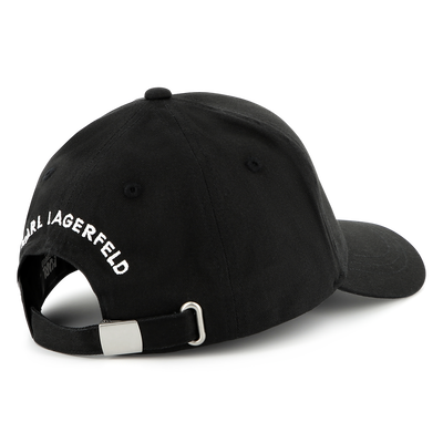 Adjustable cotton cap KARL LAGERFELD KIDS BOY
