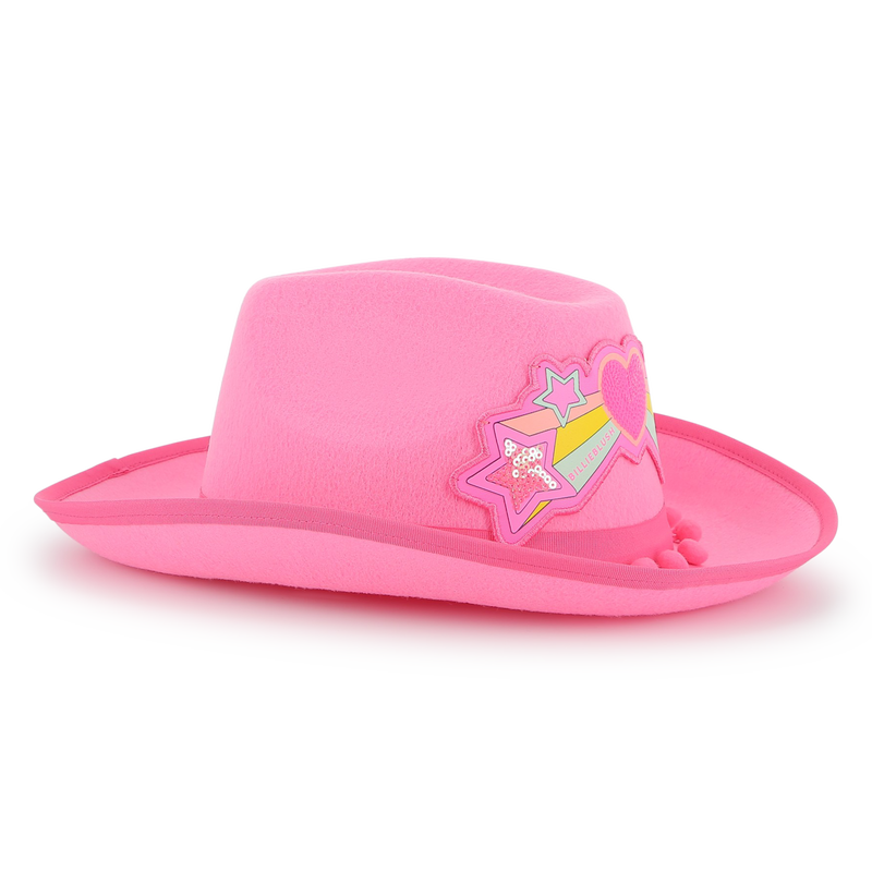Chapéu ocidental com pompons BILLIEBLUSH 
                    GIRL