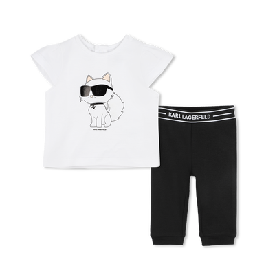 T-shirt and long johns KARL LAGERFELD KIDS GIRL