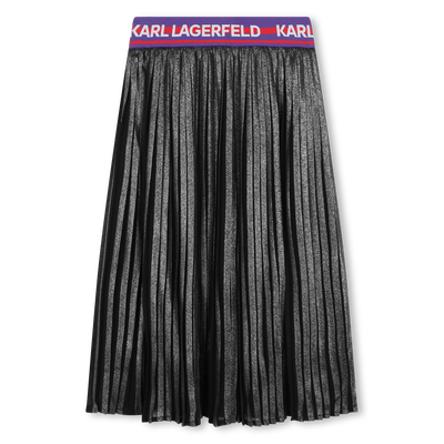 Saia midi plissada KARL LAGERFELD KIDS GIRL