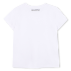 T-shirt ilustra&ccedil;&atilde;o choupette KARL LAGERFELD KIDS 
                    GIRL