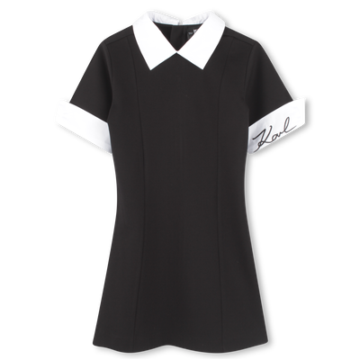 Vestido de manga curta KARL LAGERFELD KIDS GIRL