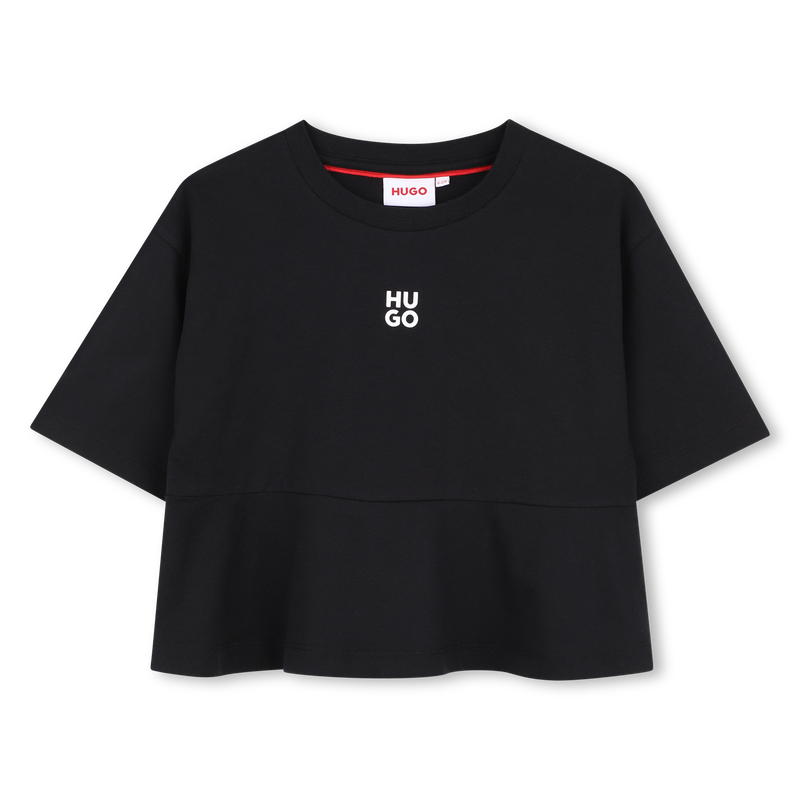 Camiseta de mangas curtas HUGO 
                        MENINA