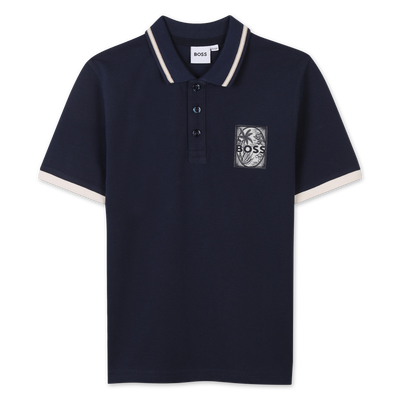 Polo com etiqueta no peito BOSS BOY